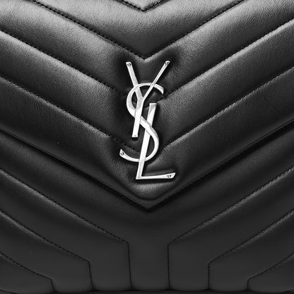 Saint Laurent Calfskin Y Quilted Monogram Medium Loulou Chain Satchel Black 8 of 10