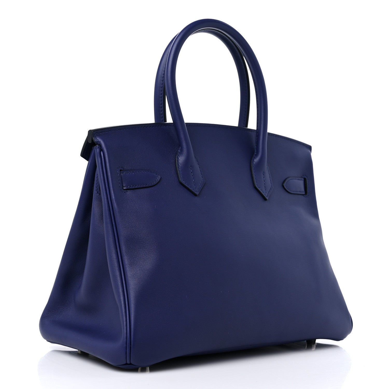 Hermes Swift Epsom Tressage Birkin 30 Bleu Encre Bleu Du Nord Gold 3 of 11