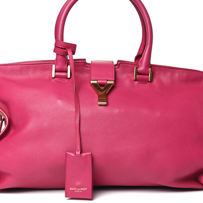 Saint Laurent Calfskin Medium Classic Y Cabas Fuchsia 17 of 34