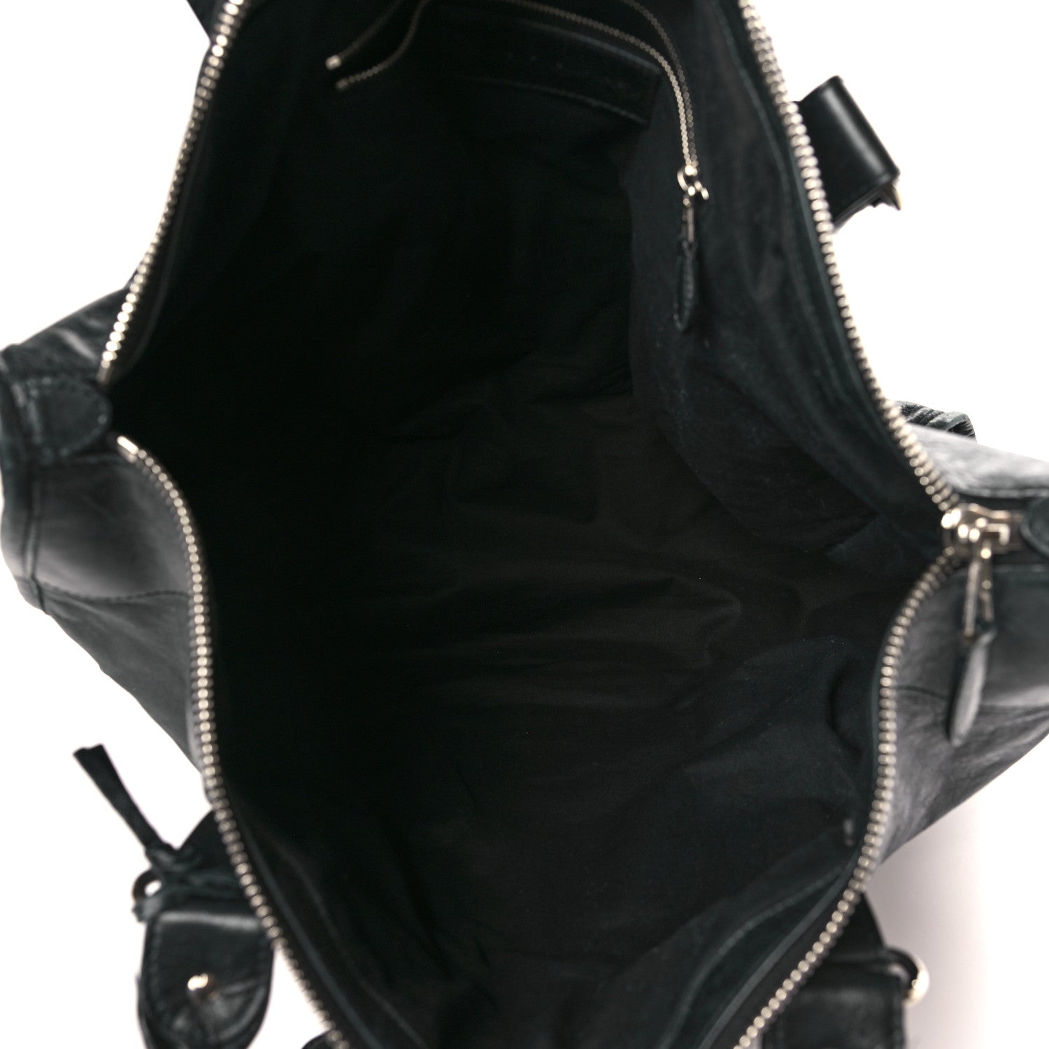 Balenciaga Agneau Giant 21 Silver Hardware Weekender Black 5 of 10