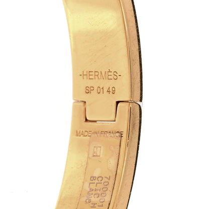Hermes Enamel Narrow Clic Clac H Bracelet PM White 4 of 5