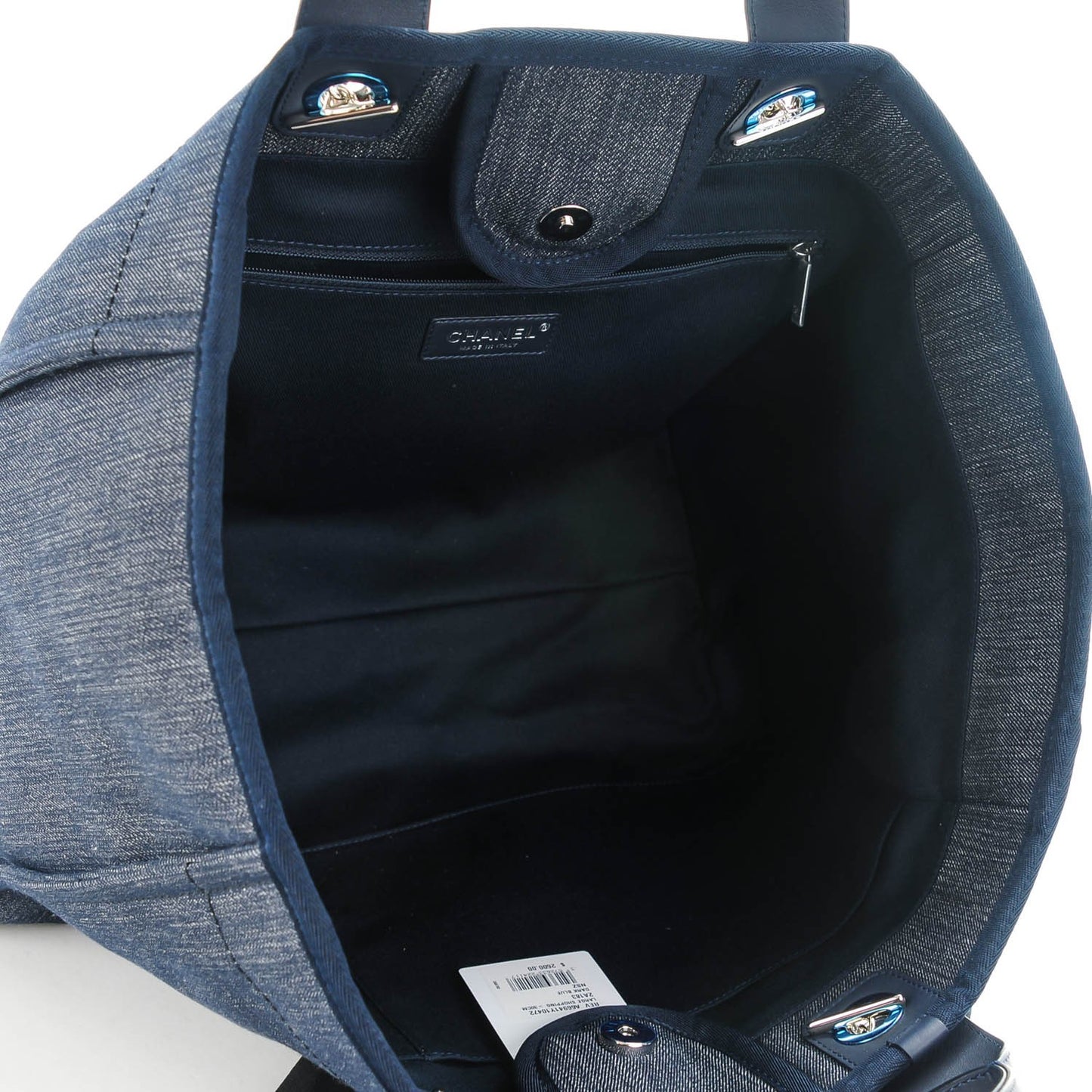 Denim Large Deauville Tote Dark Blue