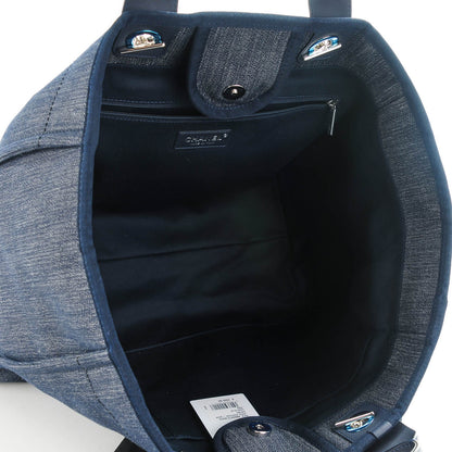Chanel Denim Large Deauville Tote Dark Blue 5 of 7