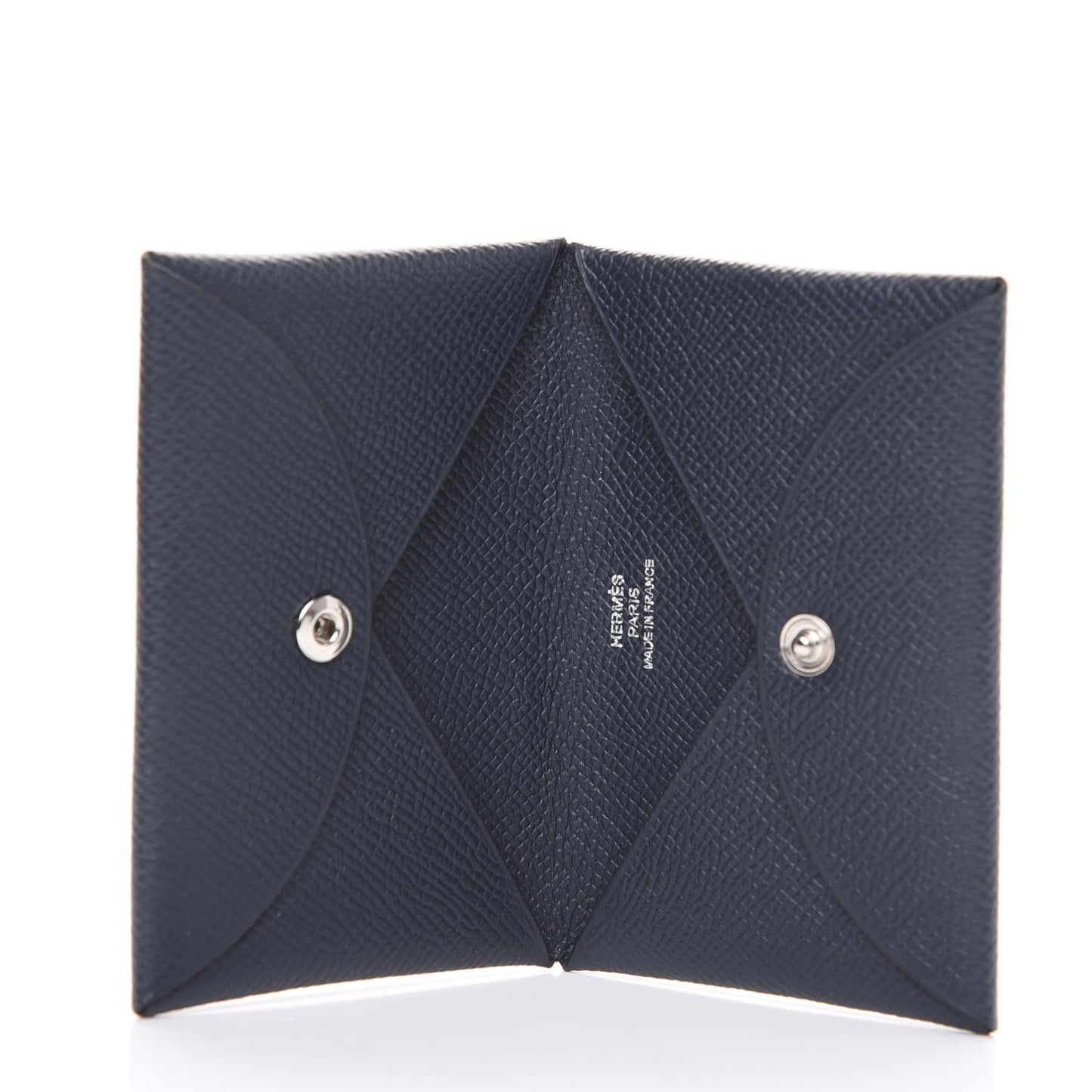 Epsom Calvi Card Case Bleu Nuit