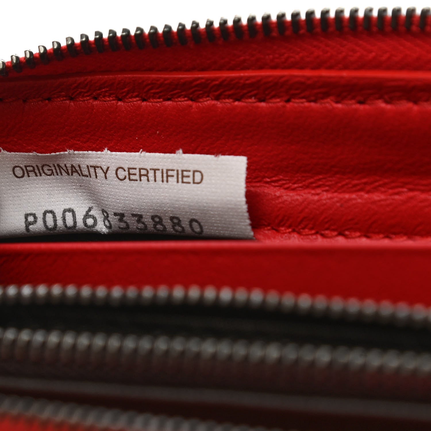 Bottega Veneta Nappa Intrecciato Zip Around Wallet Red 7 of 8