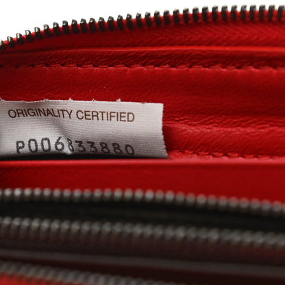 Bottega Veneta Nappa Intrecciato Zip Around Wallet Red 7 of 8