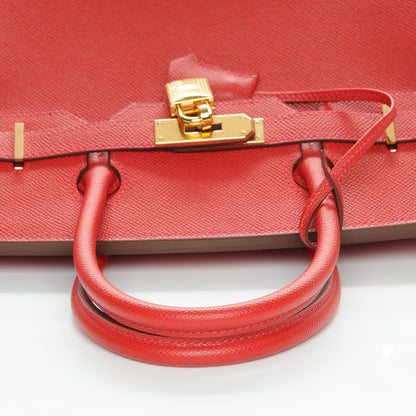 Hermes Epsom Birkin 30 Rouge Casaque 14 of 26