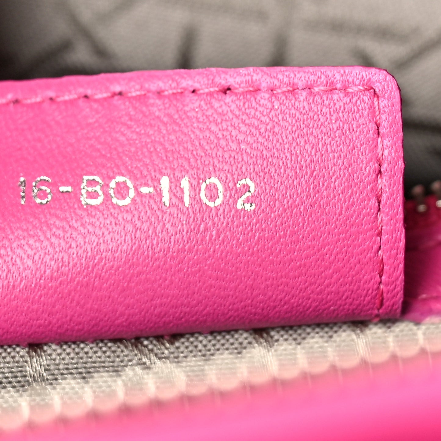 Lambskin Cannage Large Lady Dior Pink