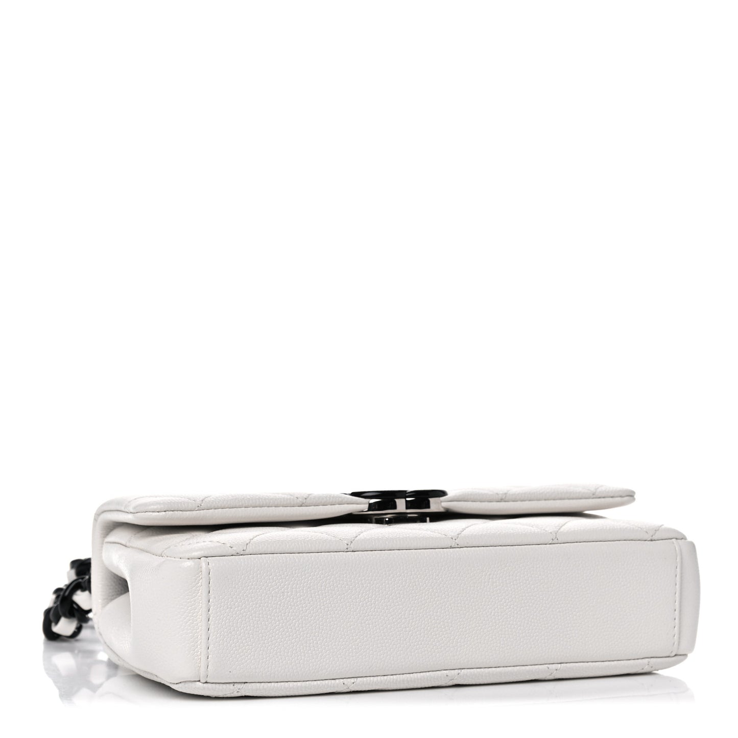 Caviar Quilted My Everything Small Flap White Black