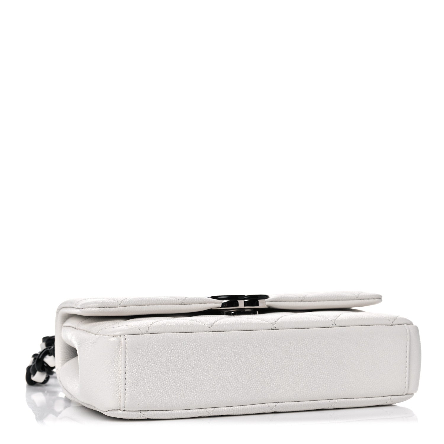 Chanel Caviar Quilted My Everything Small Flap White Black 3 of 9