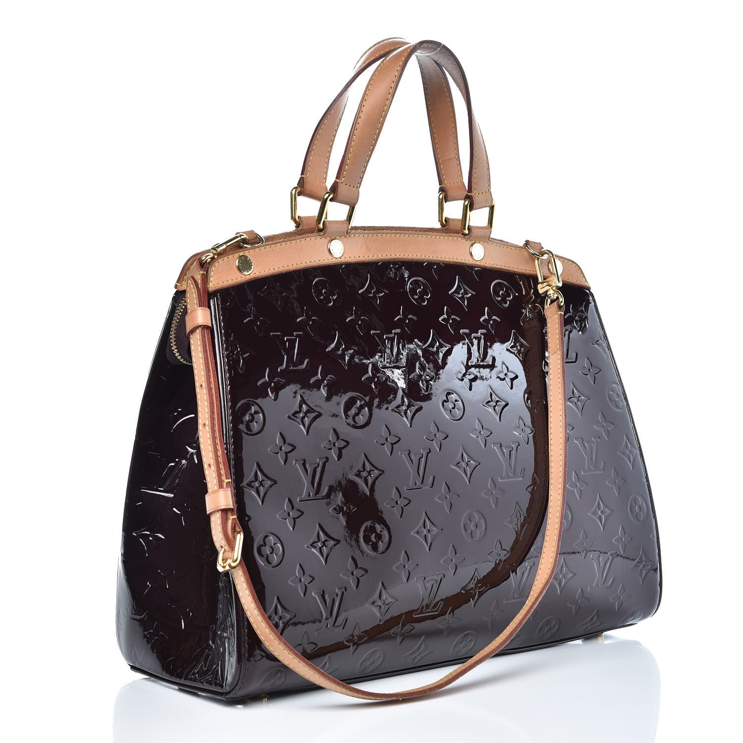 Louis Vuitton Vernis Brea GM Amarante 3 of 11