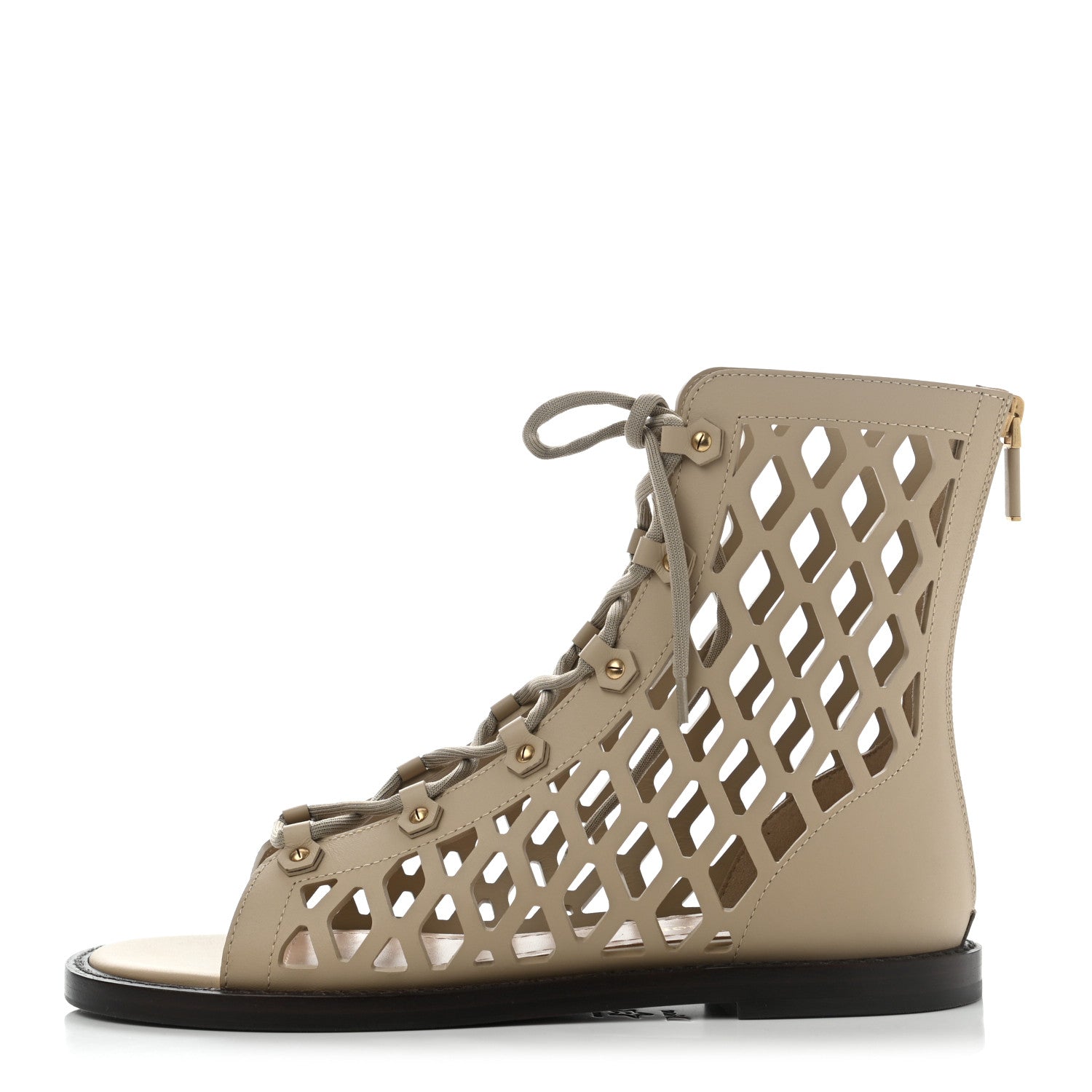Christian Dior Matte Calfskin D-Trap Sandals 39 Corde 1 of 8