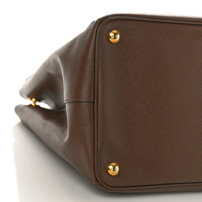 Prada Saffiano Lux Large Tote Cacao 8 of 9