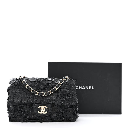 Chanel Lambskin Small Camellia Flap Black 11 of 11