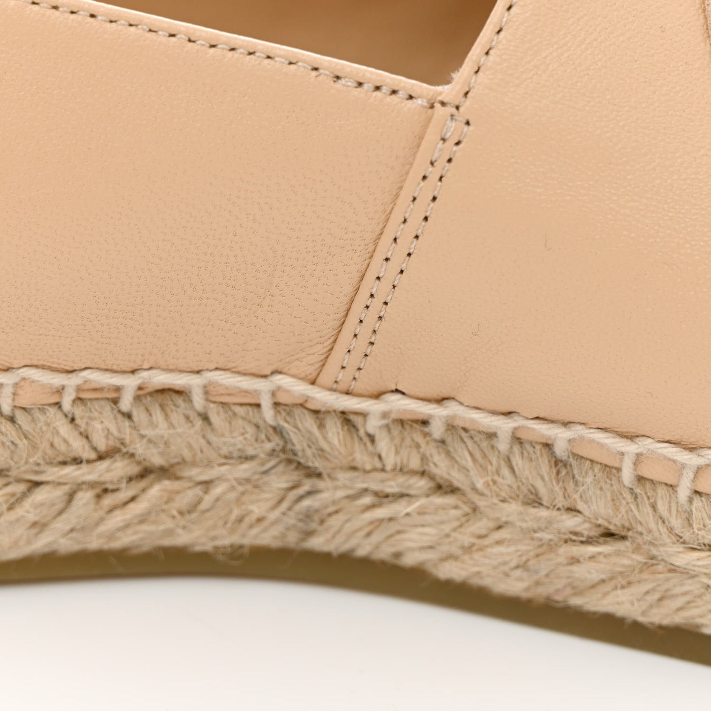 Lambskin CC Espadrilles 37 Beige Black
