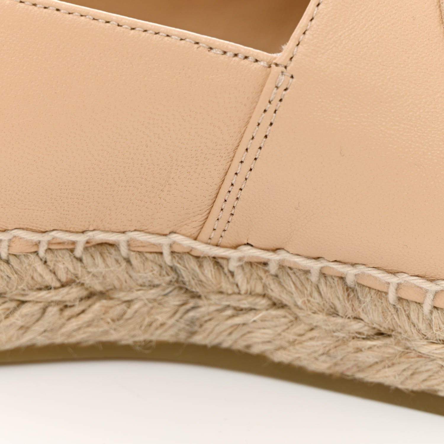 Chanel Lambskin CC Espadrilles 37 Beige Black 13 of 14