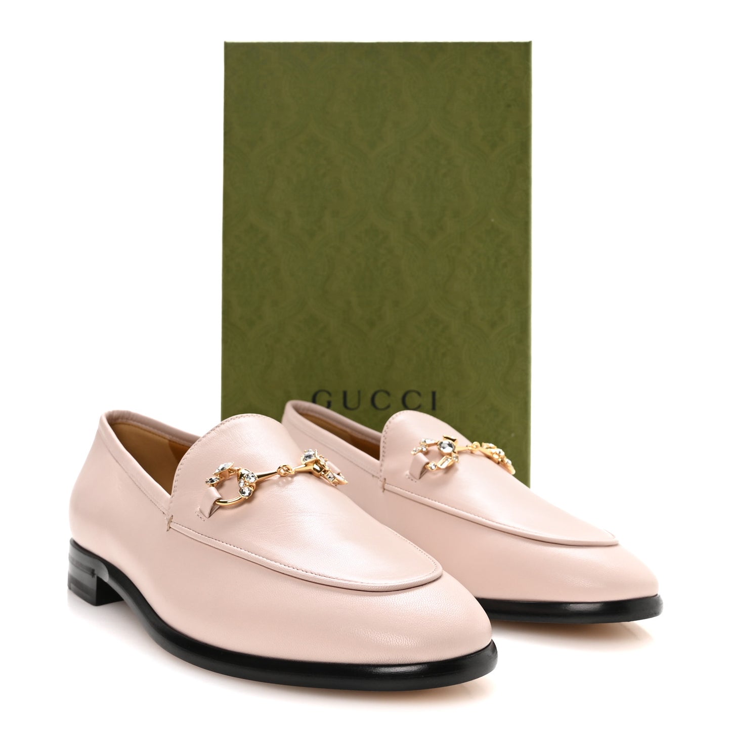 Malaga Kid Crystal Horsebit Womens Jordaan Loafers 40 Pink Hibiscus