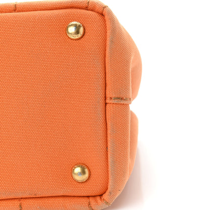 Prada Canapa Small Logo Tote Papaya 8 of 8