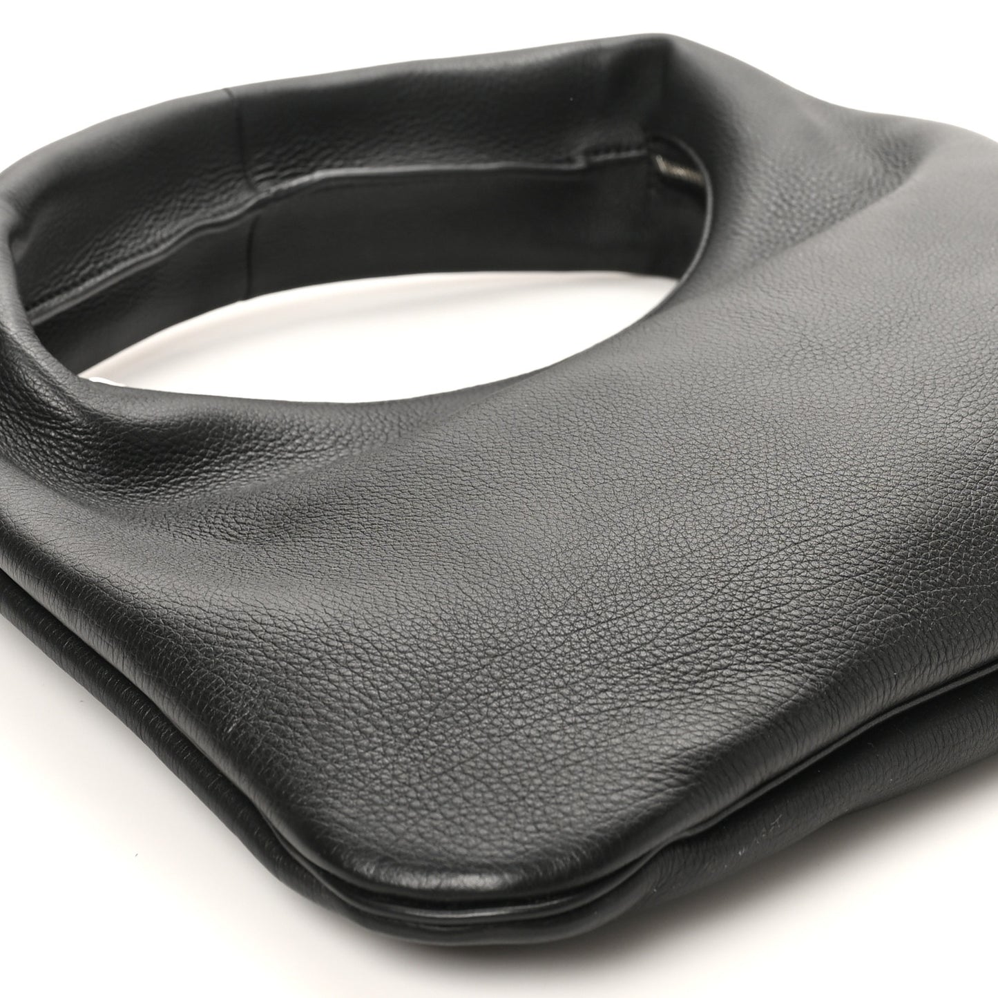 Grained Calfskin Small Everyday Shoulder Bag Black