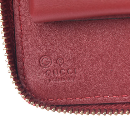 Gucci Microguccissima Zip Around Top Handle Travel Wallet Red 7 of 9