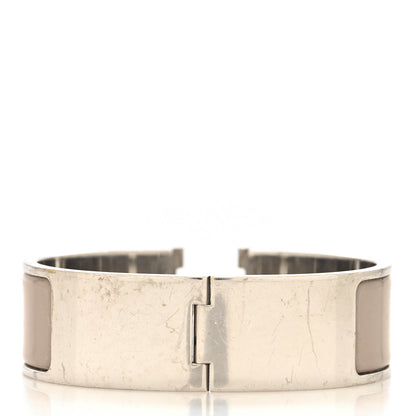 Hermes Enamel Wide Clic Clac H Bracelet PM Marron Glace 3 of 5