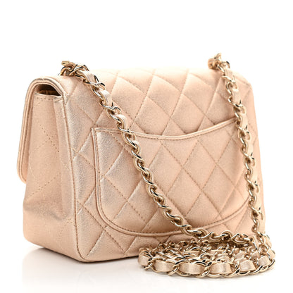 Chanel Metallic Lambskin Quilted Mini Square Flap Gold 2 of 10