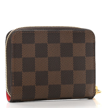 Louis Vuitton Damier Ebene 2021 Christmas Animation London Zippy Coin Purse Red 3 of 6
