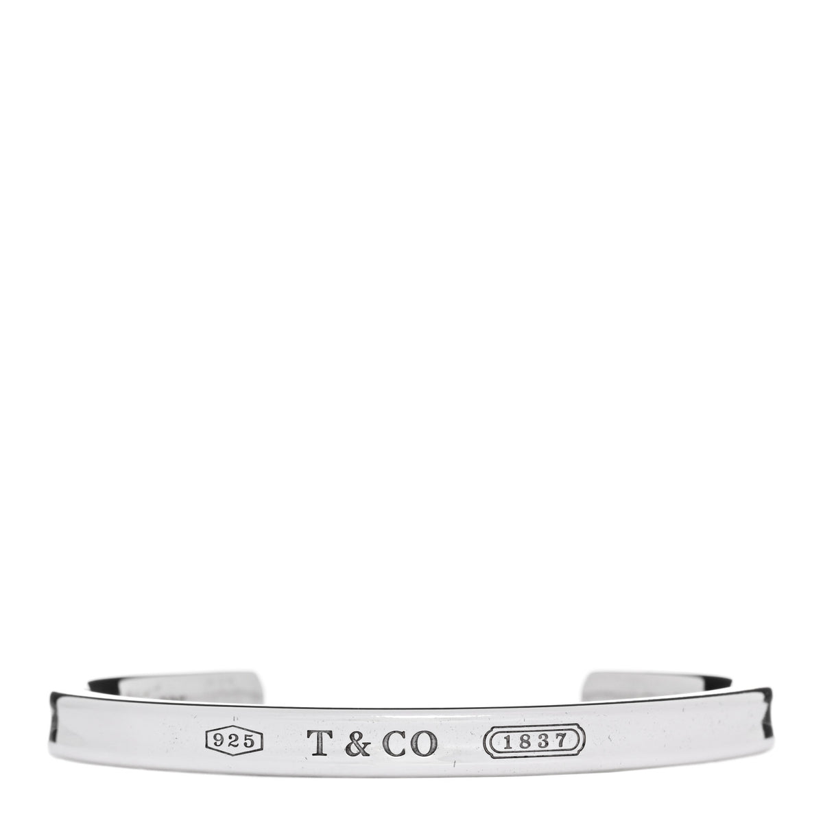 Sterling Silver Narrow 1837 Cuff Bracelet