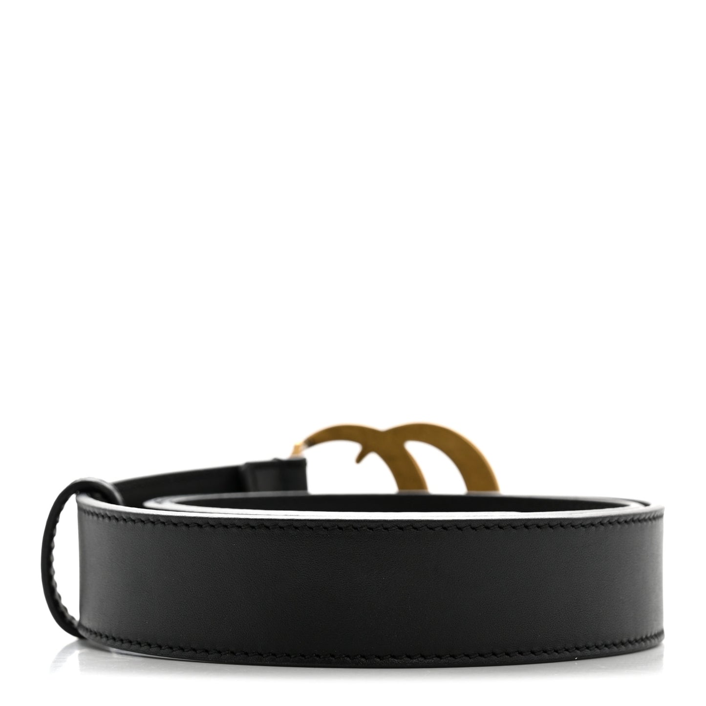 Calfskin Double G 30mm Belt 80 32 Black