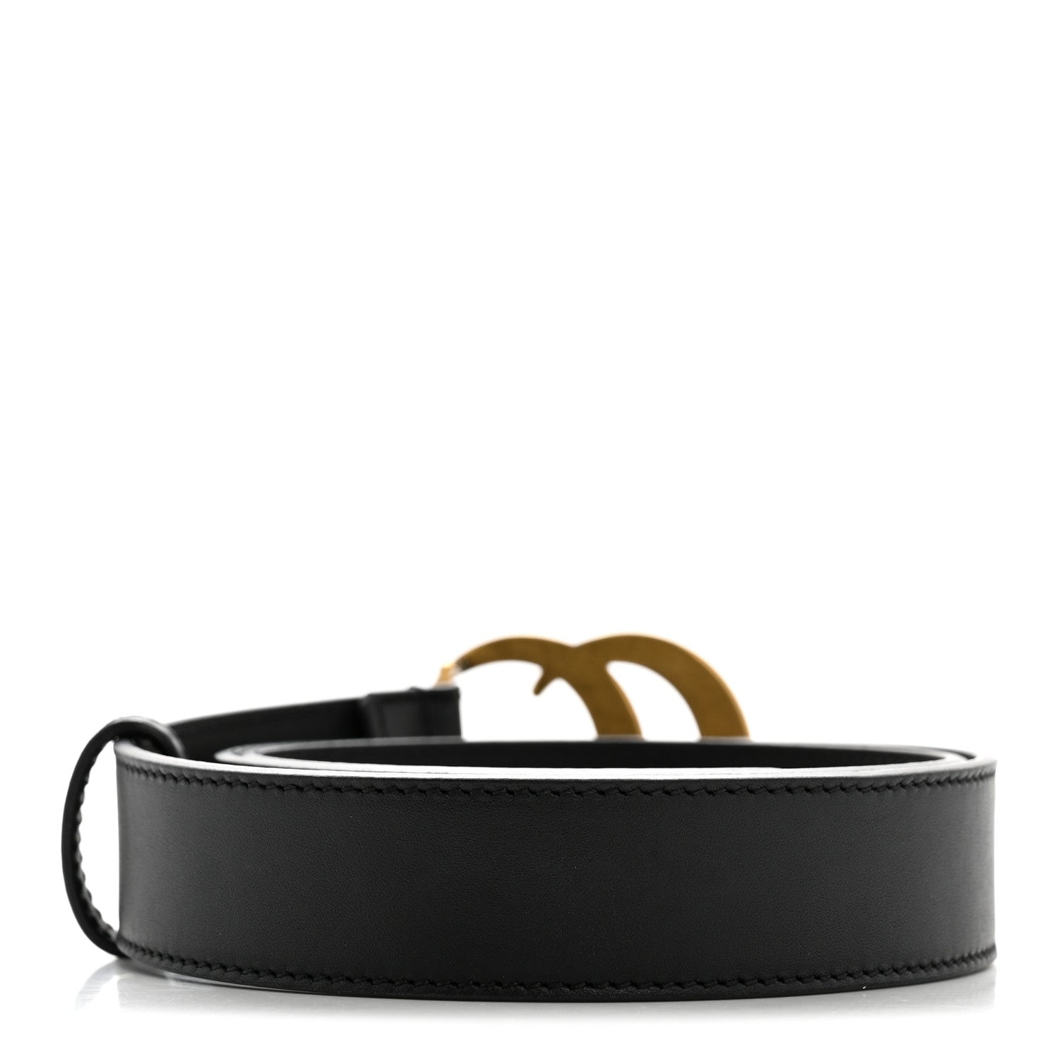 Gucci Calfskin Double G 30mm Belt 80 32 Black 2 of 7