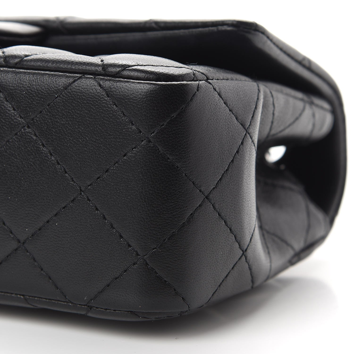 Chanel Lambskin Quilted Mini Rectangular Flap Black 9 of 9