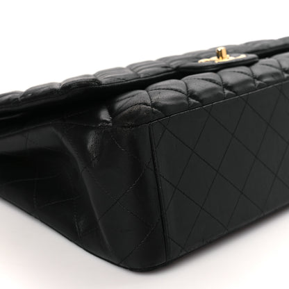 Chanel Lambskin Quilted Maxi Double Flap Black 8 of 11