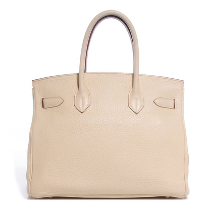 Hermes Taurillon Clemence Birkin 30 Parchemin 13 of 25