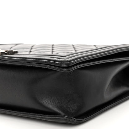 Chanel Calfskin Double Stitch Large Boy Flap Black 10 of 10
