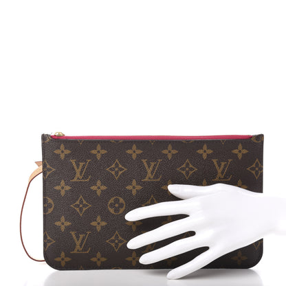 Louis Vuitton Monogram Neverfull MM GM Pochette Pivoine 2 of 9