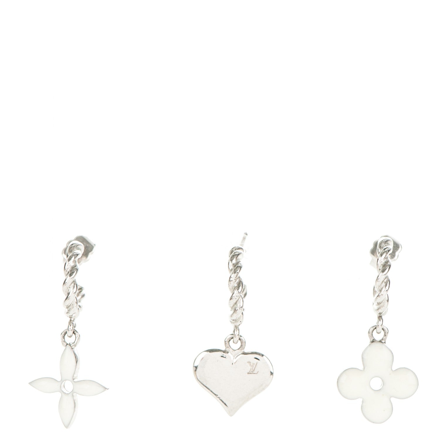 Louis Vuitton Sweet Monogram Earrings White 1 of 4