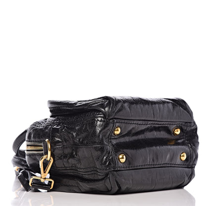 Prada Vitello Shine Bauletto Black 4 of 11