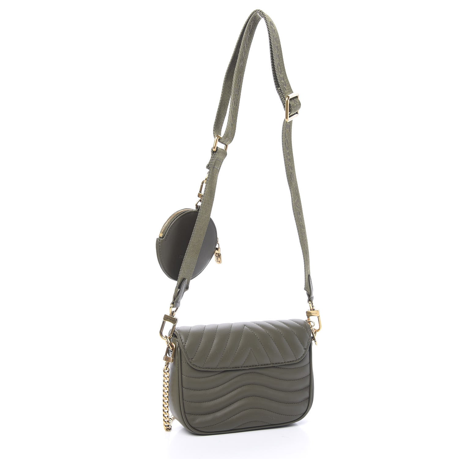 Louis Vuitton Calfskin New Wave Multi Pochette Kaki 2 of 8