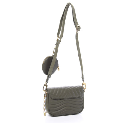 Louis Vuitton Calfskin New Wave Multi Pochette Kaki 2 of 8