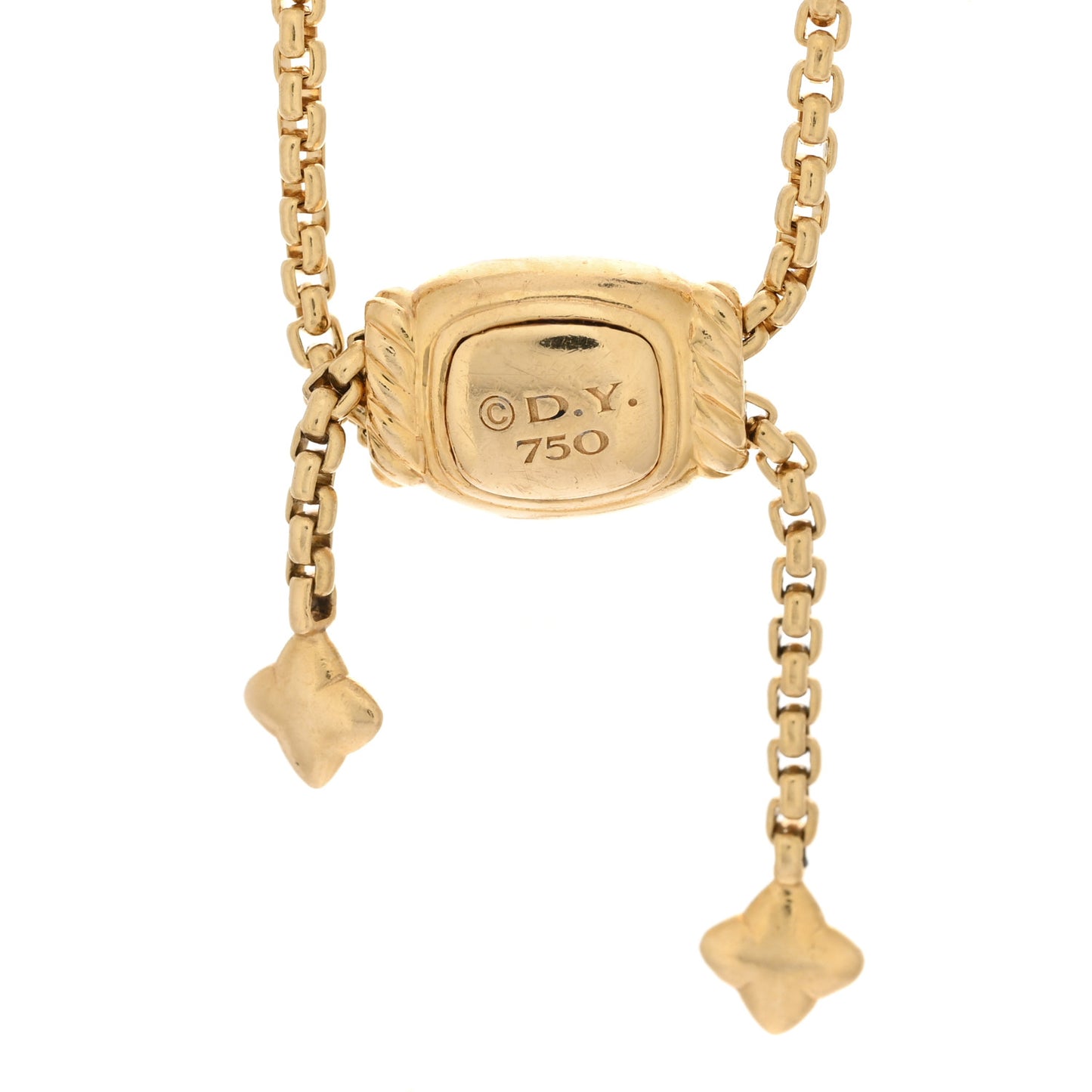 DAVID YURMAN 18K Yellow Gold Citrine Yellow Beryl Pink Tourmaline Novella Chain Bracelet