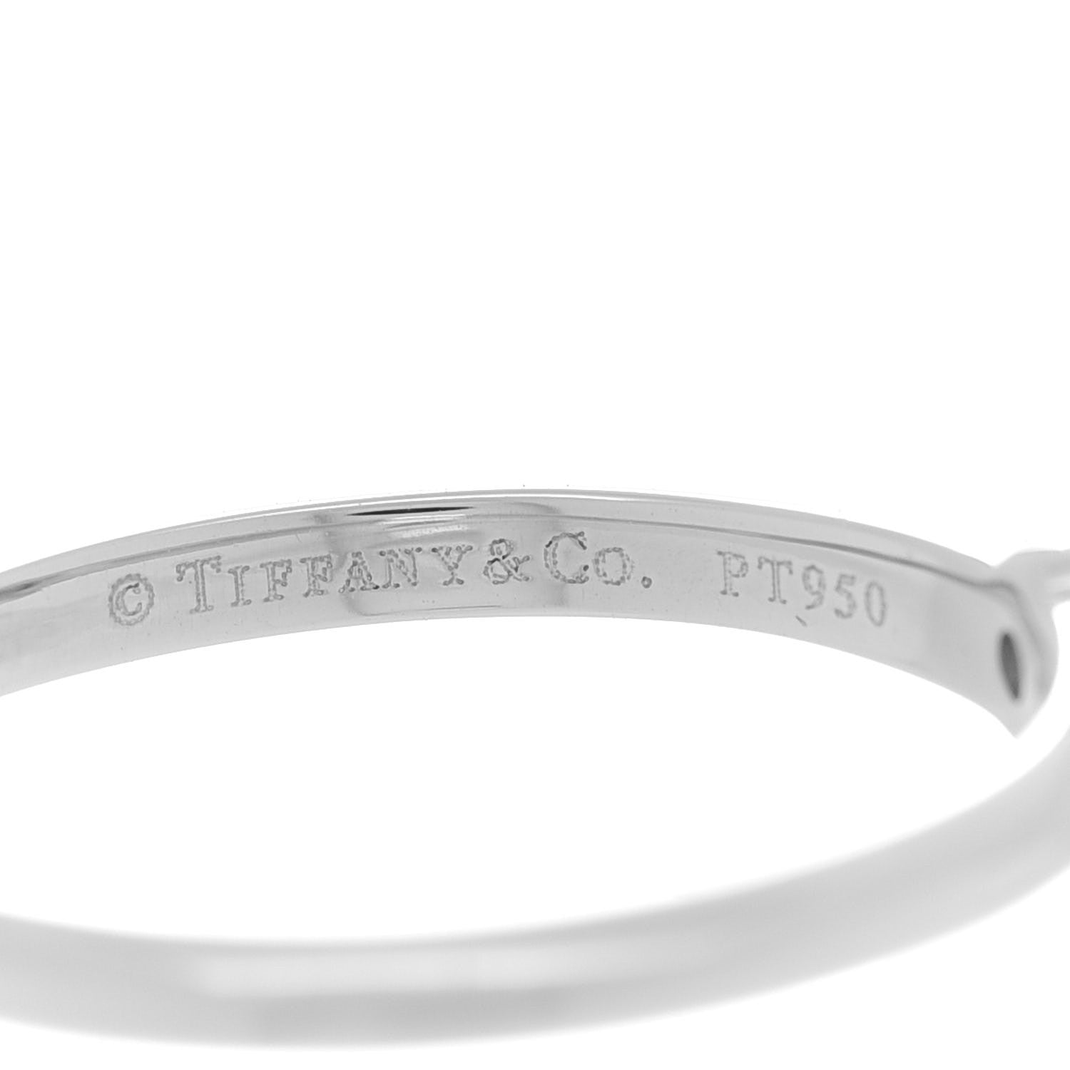 Tiffany Platinum Diamond .26ct Solitaire Engagement Ring 52 6 4 of 5