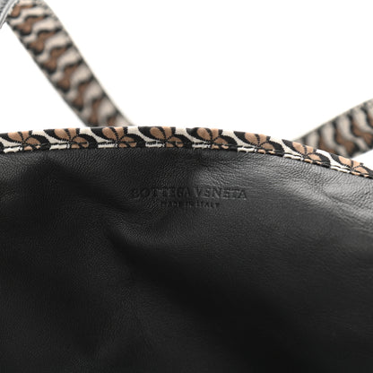 Bottega Veneta Nappa Nylon Medium Reversible Butterfly Shoulder Bag Black Cement 9 of 15