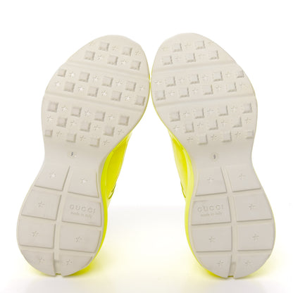 Gucci Calfskin Mens Rhyton Sneakers 9 Yellow Fluo 5 of 9