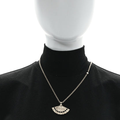 Chanel Metal Pearl CC Fan Necklace Gold 2 of 5