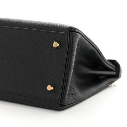 Hermes Togo Kelly Retourne 28 Black 6 of 12