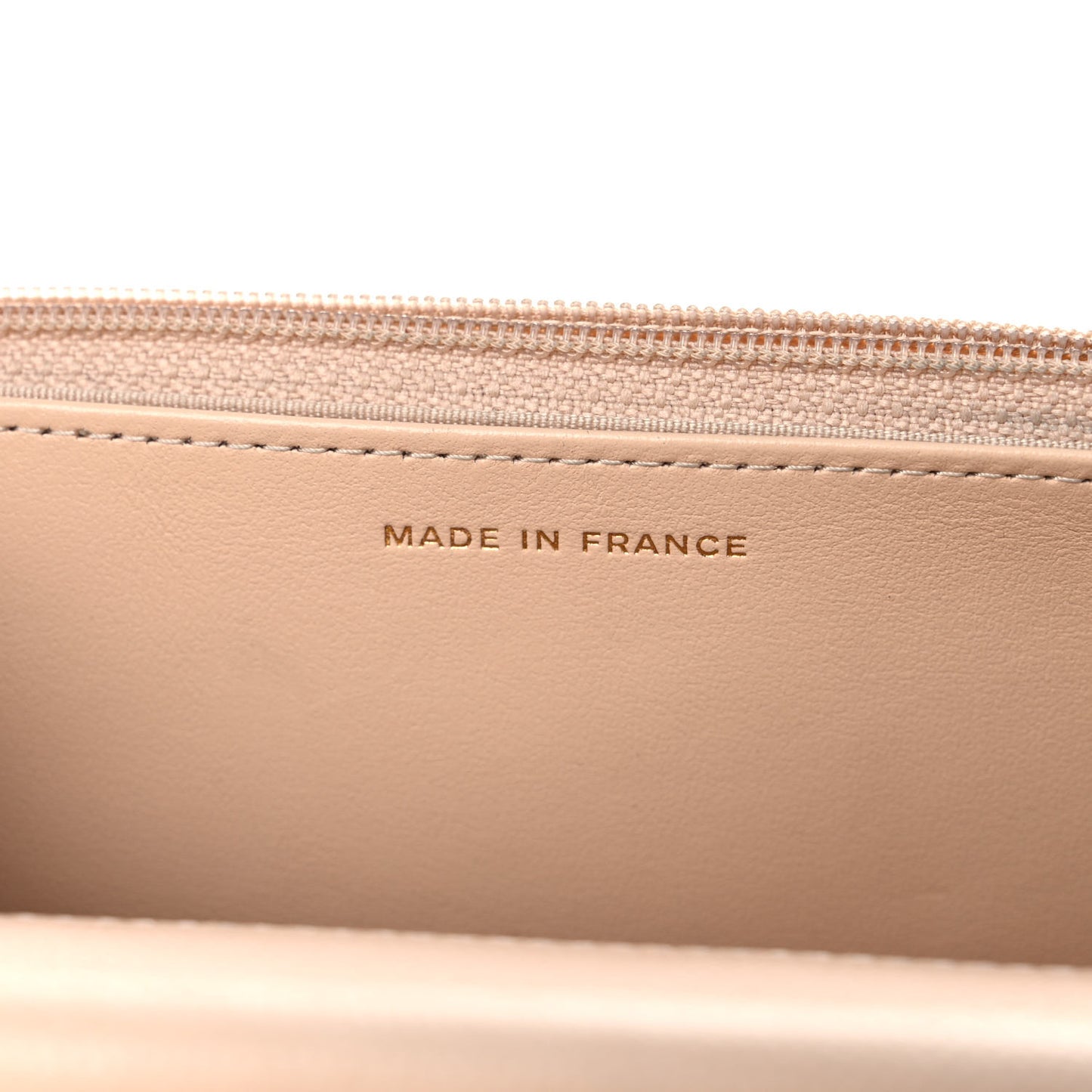 Caviar Quilted Coco Candy Wallet On Chain WOC Beige