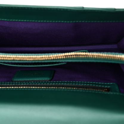 Bulgari Calfskin Serpenti Forever Shoulder Bag Emerald Green 5 of 9