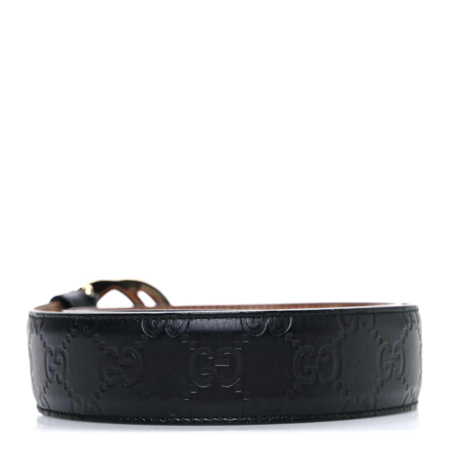 Guccissima Signature Interlocking G 37mm Belt 90 36 Black
