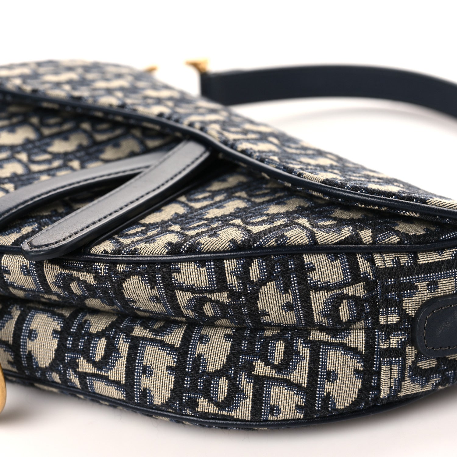 Christian Dior Oblique Saddle Bag Blue 9 of 9
