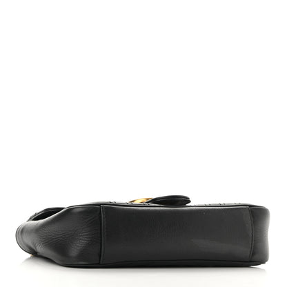 Gucci Calfskin Matelasse Mini GG Marmont Shoulder Bag Black 4 of 11